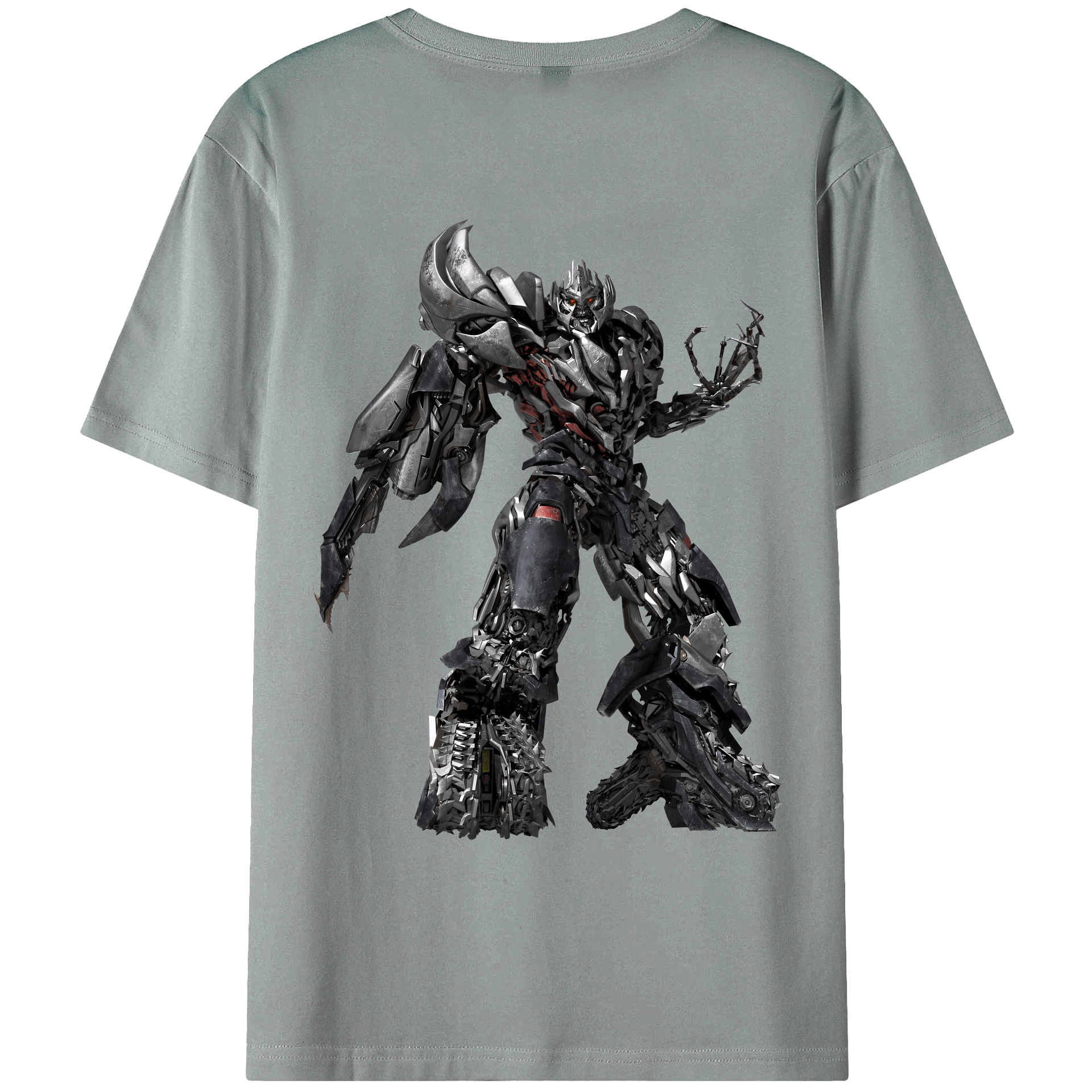 （画像用） Transformers トランスフォーマー 綿100％ メンズ半袖Tシャツ（バックプリント） 通気性